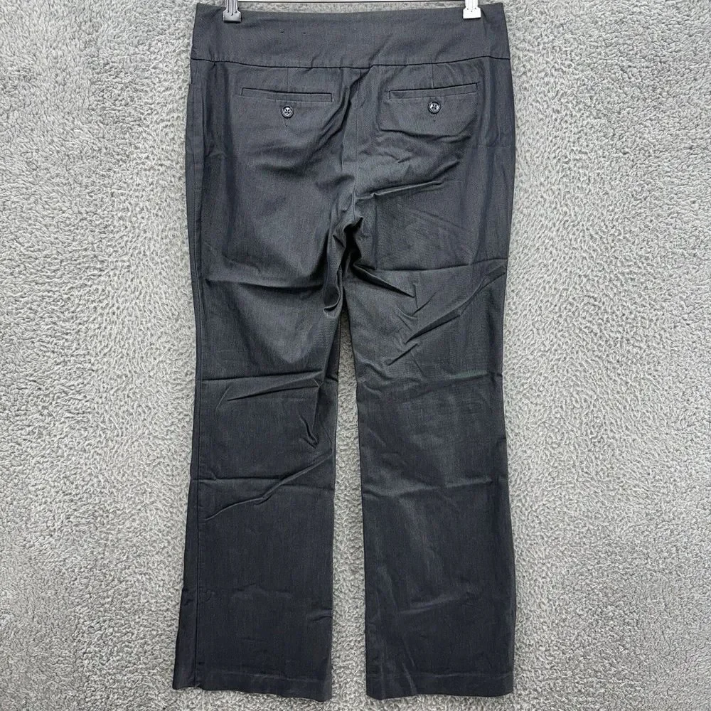EXPRESS Design Studio Editor‎ Charcoal Gray Dress Pants Slacks Wide Leg Size 4
